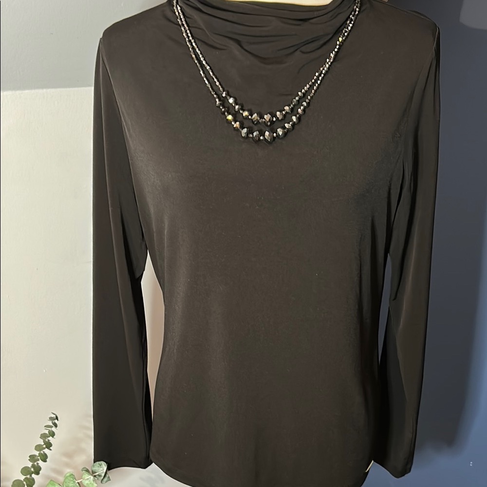 Elegant Black Long Sleeve Top